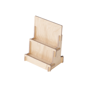 Soporte de exhibición giratorio de biblioteca de tarjetas de felicitación de libros de madera de pie multiusos para tiendas minoristas - Product Image 5