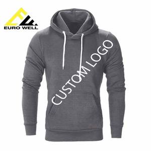 Venta al por mayor de los hombres de talla grande 100% de algodón de cuello redondo pulóver sudadera nueva llegada personalizada logotipo bordado patrón sólido de punto - Product Image 5