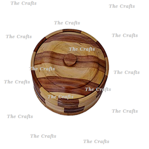 Boîte à roti en bois de conception merveilleuse pour la cuisine à usage polyvalent Boîte à conteneurs Chapati à des prix raisonnables - Product Image 2