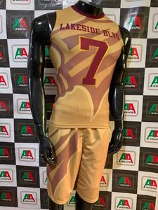 Uniforme de Football américain brodé par Sublimation, personnalisé, uniforme de Football américain, maillot pantalon, sacs de compression, chaussettes, bonne qualité prix - Product Image 6