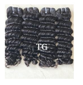 Alta calidad 100% cutícula completa alineada Virgen Remy pelo vapor procesado onda profunda trama paquete máquina India vendedores al por mayor - Product Image 5