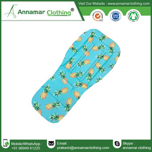 Cotton Baby <b>Pram</b> Liner | Soft Padded Stroller Seat Cushion | Breathable Pushchair | Printed Washable Baby <b>Travel</b> Accessory - Product Image 6