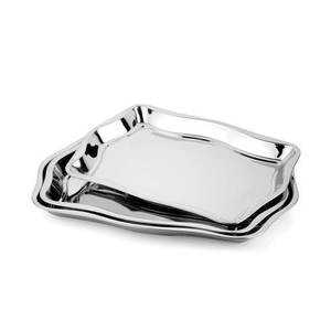 Plateau de service en acier inoxydable chromé - Product Image 4
