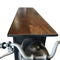 Tables de bar modernes en bois de manguier massif, armoires, tabourets de bar pliables, 16 couleurs changeantes, résistantes à l'eau, écologiques, avec roulettes pour hôtels