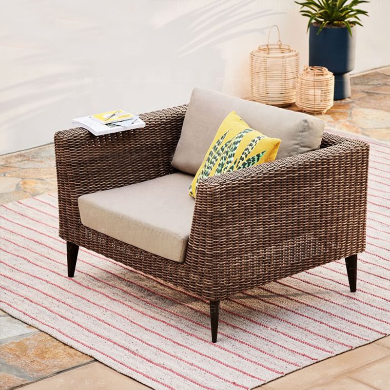Exclusive Outdoor garden Rattan patio modular sectional sets sofa set furniture