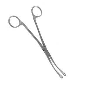 Pinza de piedra curvada, instrumentos de ginecológico - Product Image 2