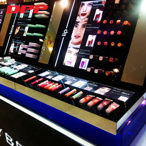 Colorful Design Cosmetic Display Counter with Metal Stand Shop Showcase Furniture <b>Makeup</b> Furniture Pen <b>Holders</b> - Product Image 1