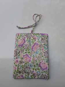 ม้วนเครื่องประดับผ้าฝ้ายพิมพ์ลายบล็อกด้วยมือหรูหราพร้อมกระเป๋าซิปและการปิดเน็คไทกระเป๋าเครื่องประดับพิมพ์สีสันสดใสสำหรับผู้หญิง - Product Image 4