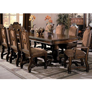 Buy Modern Teak Wood <b>8</b> Seater <b>Dining</b> Table & <b>Chairs</b> <b>Set</b> Customized Size & Color Durable Formal <b>Dining</b> Room <b>Set</b> - Product Image 1