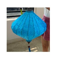 Lanterne ovale du Vietnam en bambou et soie, nouveauté, bon prix, lanterne décorative Hoi An en soie, lampe décorative faite à la main