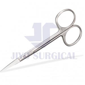 Tijeras Iris de 11,5 cm, tijeras de precisión quirúrgicas de punta fina de acero inoxidable rectas y curvas para uso médico y de belleza - Product Image 6