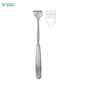 Volkmann-Retractor y ganchos quirúrgicos de buena calidad, 3 clavijas Blunt, 21,5 cm - Product Image 4