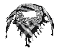 Écharpe en coton arabe Shemagh Écharpe en coton doux pour hommes Turban arabe traditionnel Jacquard Écharpe hijab Chapeau de prière