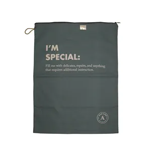 Fairtrade Certified Wholesale Gray Fabric Jewelry Pouches Small Drawstring Storage Packing Bag with Custom Logo Printed