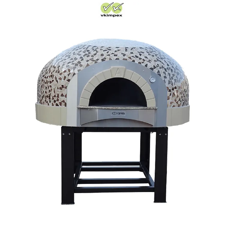 Simple and Modern Design 10 Pizza Capacity 5-6 kg Firewood Consumption Commercial Wood Burning Pizza Oven