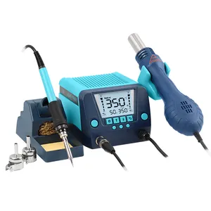 BAKON BK881 New Type Design Thermostatic 2 in 1 Welding Rework Hot Air Gun Soldering and Desoldering Station