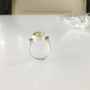 Anillo de piedras preciosas de cuarzo limón de Plata de Ley 925 Unisex, diseño bonito ecológico, ajuste de bisel de uso para fiesta de boda de aniversario - Product Image 5