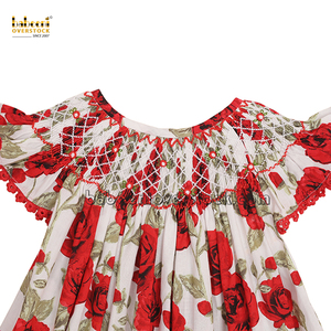 Robe longue vintage décontractée pour filles, motif géométrique brodé à la main, 100% coton certifié OEKO-TEX, ignifuge, ODM, prête pour le printemps - Product Image 3