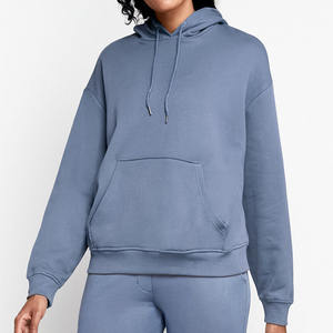 Chándal con capucha y pantalones de chándal para mujer, chándal liso de gran tamaño - Product Image 1