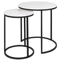 Table basse en métal Table d'appoint en fer et en marbre personnaliser ensemble revêtement en poudre Fabricant