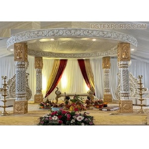 Nuevo Mandap de Boda Estilo Sureño, Diseño Moderno y Portátil para Bodas al Aire Libre en el Sur de la India, en Oferta en Los Ángeles - Product Image 1