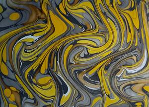 Papel Especial Hecho a Mano con Diseño Marmoleado, Resistente al Agua, Compatible con Serigrafía, Personalizable para Envolver Regalos - Product Image 3