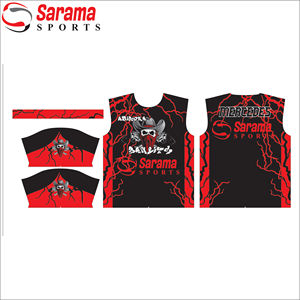 Maillot de softball en gros sur mesure par sublimation en polyester 100%, avec logo et impression personnalisés, - Product Image 4