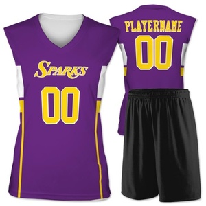 Fait sur mesure Nom Logo Basketball Uniforme XS Double Aiguille Ourlé Fond Teinture Sublimation Technique Personnalisé Imprimé Polyester - Product Image 3