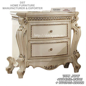 Ensemble de meubles de chambre à coucher modernes, blanc antique, 5 pièces, style traditionnel français - Product Image 4