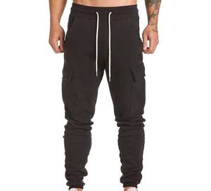 Joggers athlétiques taille haute Mélange de coton éponge à séchage rapide Styles de voyage d'entraînement décontractés droits personnalisables avec poches latérales - Product Image 1