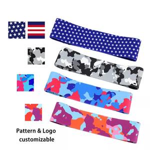 Bandas Elásticas ajustables de látex para Fitness, bandas de resistencia de tela larga para gimnasio, accesorios de Fitness - Product Image 6