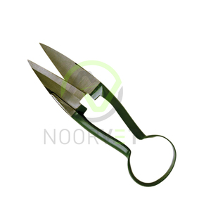 Cizalla de oveja de un solo arco con hoja de acero de 4 pulgadas Mango colorido Instrumento veterinario - Product Image 1