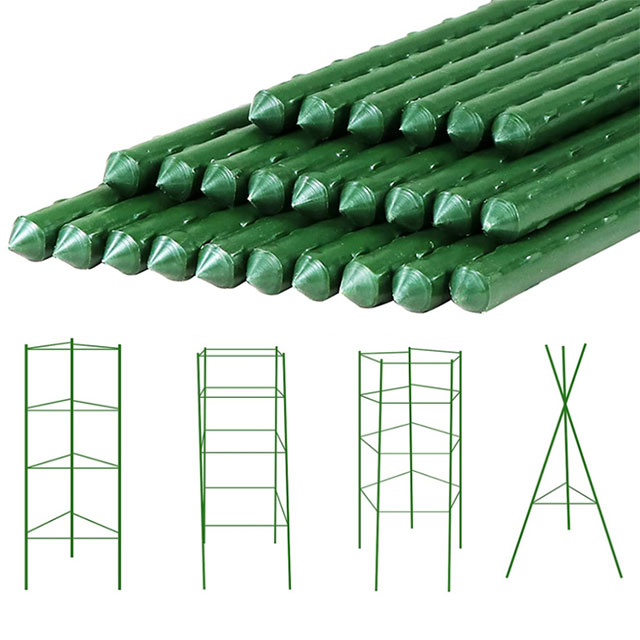 Factory Wholesale Indoor Outdoor Thickened Plastic Wire Hoop Support Durable Flower Plants Trellis for Climbing