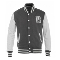Chaqueta Varsity de Lana para Hombre de Alta Calidad, Talla Grande, con Logotipo Bordado Personalizado, Diseño Transpirable con Bloques de Color, Venta al Por Mayor