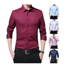 Custom ized 100% Baumwolle Herren bekleidung Casual Shirt Großhandels preis Turn-Down Kragen Herren Business Shirt Sale