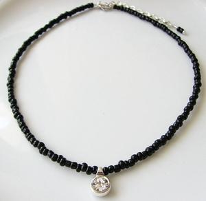 Collar de cristal hecho a mano para dama de honor: la felicidad en cada detalle - Product Image 1