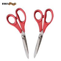 Gunting Kain Profesional Taiwan Baru, Tepi Halus, Pegangan Ergonomis, Baja Anti Karat Jepang 420J2, 2 1/2, Tangan Kanan, Merah