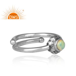 Round Adjustable Shank <b>Ring</b> Fire Ethiopian <b>Ring</b> Supplier Oxidized Jewelry Solid 925 Sterling <b>Silver</b> Jewelry Wholesaler - Product Image 3