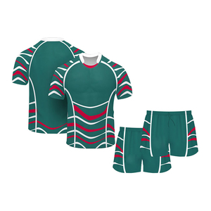 Fashionable Uniform Set Private Label Heat-Transfer Logo Breathable Mesh <b>Light</b> Weight Best Custom Made Plus Size Rugby Football - Product Image 5