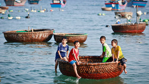 Cesta Redonda de Bambú Hecha a Mano en Vietnam, Tipo Coracle, para Lagos, Ríos, Pesca y Tours, Tamaños Personalizados Disponibles - Product Image 3