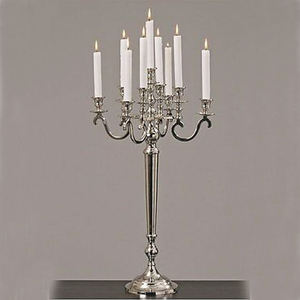 Candelabro Decorativo de Aluminio - Decoración de Boda Hecha a Mano con Tamaños Personalizados - Product Image 1