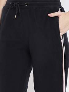 ชุดเสื้อมีฮู้ดมีซิปสำหรับผู้หญิงชุดวอร์มกางเกงสองชิ้นแบบลำลองสีตัดกันออกแบบโลโก้ได้ตามต้องการ - Product Image 6