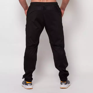 Pantalon de jogging droit en coton uni personnalisé pour hommes, coupe droite, coupe-vent, respirant, pour le sport en extérieur, de haute qualité - Product Image 5
