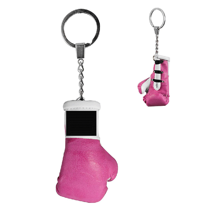 Mini guantoni da boxe per auto Mini guantoni da boxe promozionali portachiavi appesi al guanto da boxe PU specchio