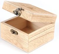 Boîte en bois de pin faite à la main, style antique, polie, pour la décoration de la maison, utilisation sur table