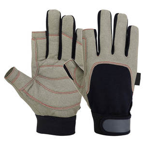 Gants de navigation antidérapants de haute qualité, personnalisés, à 2 doigts coupés, pour le cyclisme, la navigation, toutes saisons, pour hommes, livraison directe d'usine - Product Image 1