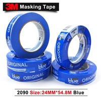 Pita Perekat 3M 2090 Masking Tape Original 3M Biru Tahan Air Akrilik Crepe Tanpa Cetak Satu Sisi CN;FUJ VHB TAPE Dual Lock