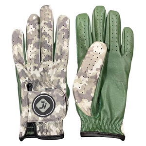 Guantes de Golf Premium para Hombre, Duraderos, de Piel de Cabretta, para Mano Izquierda, con Estampado de Camuflaje por Sublimación, Piel de Oveja, Logotipo Personalizado, Correa de Velcro - Product Image 1