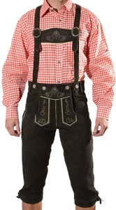 Bavarian Classic Long Bundhosen para hombres Custom German Lederhosen Long para Oktoberefest para hombres 2025 - Product Image 2