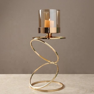 Nordic <b>Tall</b> Metal Candle Holder - Product Image 1